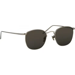 Linda Farrow - 479 C4 Square Sunglasses - Black - Eyewear - Avvenice