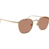 Linda Farrow - 479 C12 Square Sunglasses - Light Gold - Eyewear - Avvenice^ Sunglasses & Eyewear