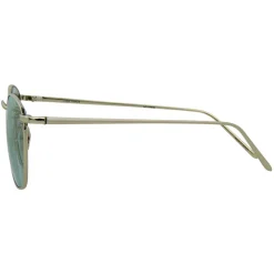 Linda Farrow - 479 C10 Square Sunglasses - White Gold - Eyewear - Avvenice