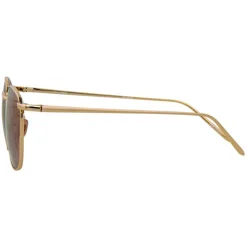 Linda Farrow - 479 C12 Square Sunglasses - Light Gold - Eyewear - Avvenice^ Sunglasses & Eyewear