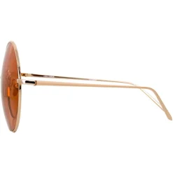 Linda Farrow - 626 C5 Square Sunglasses - Light Gold - Eyewear - Avvenice^ Sunglasses & Eyewear
