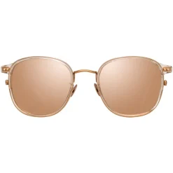 Linda Farrow - 803 C3 Square Sunglasses - Ash - Eyewear - Avvenice^ Sunglasses & Eyewear