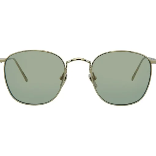 Linda Farrow - 479 C10 Square Sunglasses - White Gold - Eyewear - Avvenice