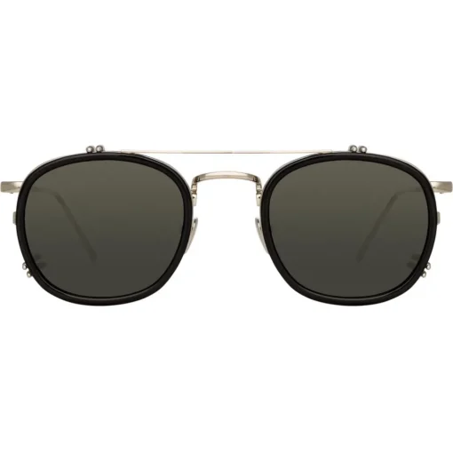 Linda Farrow - 743 C3 Square Sunglasses - Black - Eyewear - Avvenice