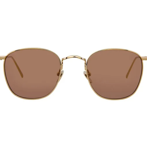 Linda Farrow - 479 C12 Square Sunglasses - Light Gold - Eyewear - Avvenice^ Sunglasses & Eyewear