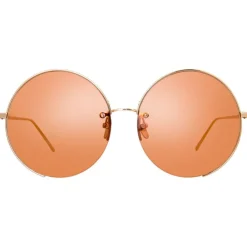 Linda Farrow - 626 C5 Square Sunglasses - Light Gold - Eyewear - Avvenice^ Sunglasses & Eyewear
