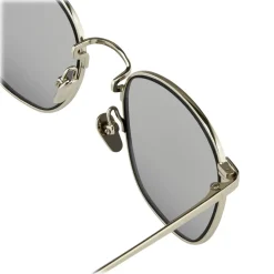 Linda Farrow - 479 C2 Square Sunglasses - White Gold - Eyewear - Avvenice