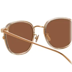 Linda Farrow - 803 C3 Square Sunglasses - Ash - Eyewear - Avvenice^ Sunglasses & Eyewear