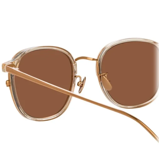 Linda Farrow - 803 C3 Square Sunglasses - Ash - Eyewear - Avvenice^ Sunglasses & Eyewear