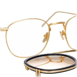 Linda Farrow - 743 C2 Square Sunglasses - Black - Eyewear - Avvenice^ Sunglasses & Eyewear