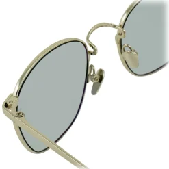 Linda Farrow - 479 C10 Square Sunglasses - White Gold - Eyewear - Avvenice