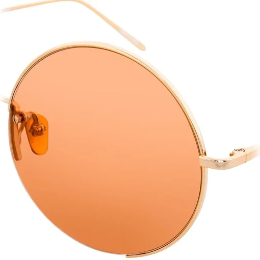 Linda Farrow - 626 C5 Square Sunglasses - Light Gold - Eyewear - Avvenice^ Sunglasses & Eyewear