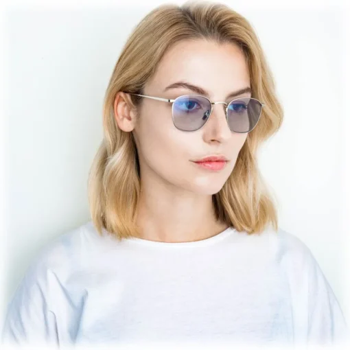 Linda Farrow - 479 C10 Square Sunglasses - White Gold - Eyewear - Avvenice