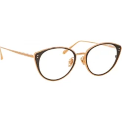 Linda Farrow - Alba Cat Eye Optical Glasses in Rose Gold - LFL1339C3OPT - Eyewear - Avvenice^ Sunglasses