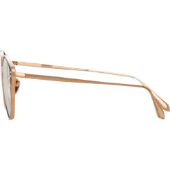 Linda Farrow - Alba Cat Eye Optical Glasses in Rose Gold - LFL1339C3OPT - Eyewear - Avvenice^ Sunglasses