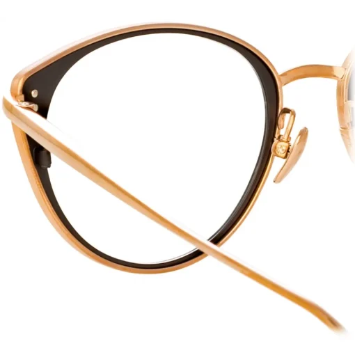 Linda Farrow - Alba Cat Eye Optical Glasses in Rose Gold - LFL1339C3OPT - Eyewear - Avvenice^ Sunglasses