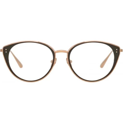 Linda Farrow - Alba Cat Eye Optical Glasses in Rose Gold - LFL1339C3OPT - Eyewear - Avvenice^ Sunglasses