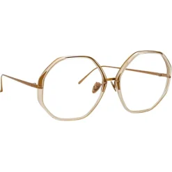Linda Farrow - Alona Oversized Optical Glasses in Clear - LFLC901C12OPT - Eyewear - Avvenice^ Sunglasses