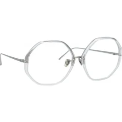 Linda Farrow - Alona Oversized Optical Glasses in Clear - LFL901C13OPT - Eyewear - Avvenice^ Sunglasses