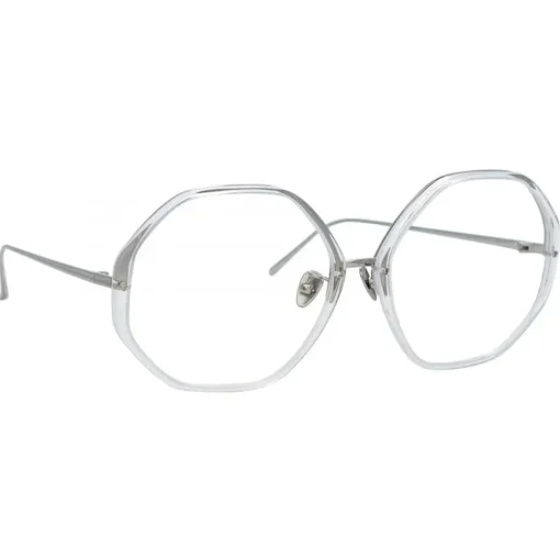 Linda Farrow - Alona Oversized Optical Glasses in Clear - LFL901C13OPT - Eyewear - Avvenice^ Sunglasses