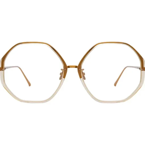 Linda Farrow - Alona Oversized Optical Glasses in Clear - LFLC901C12OPT - Eyewear - Avvenice^ Sunglasses