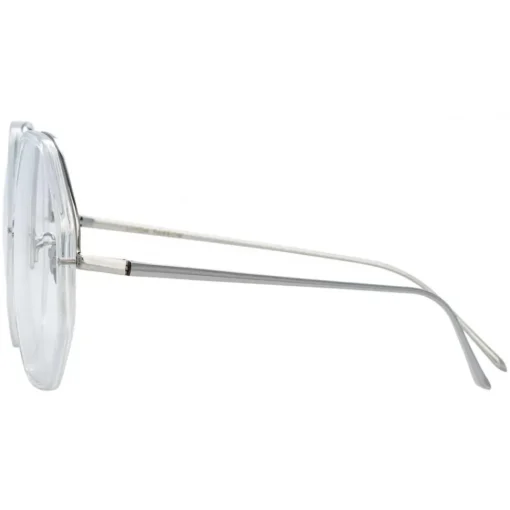 Linda Farrow - Alona Oversized Optical Glasses in Clear - LFL901C13OPT - Eyewear - Avvenice^ Sunglasses