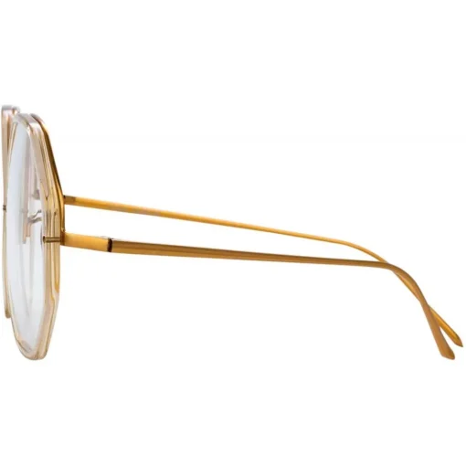 Linda Farrow - Alona Oversized Optical Glasses in Clear - LFLC901C12OPT - Eyewear - Avvenice^ Sunglasses