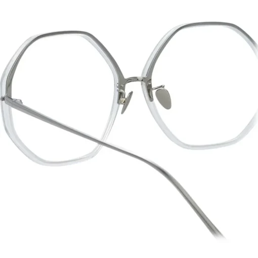 Linda Farrow - Alona Oversized Optical Glasses in Clear - LFL901C13OPT - Eyewear - Avvenice^ Sunglasses