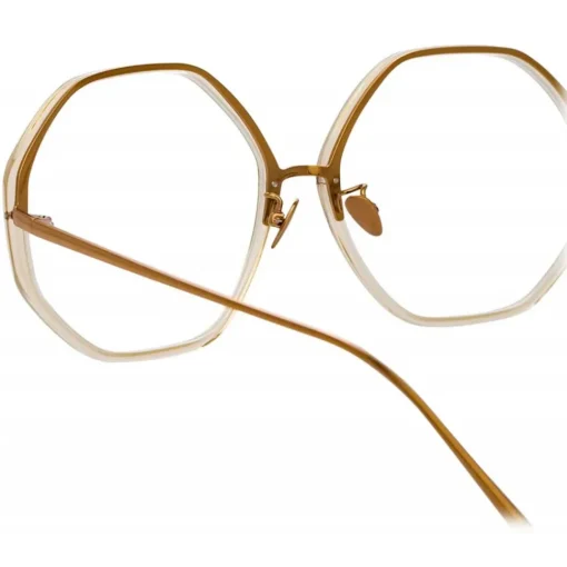 Linda Farrow - Alona Oversized Optical Glasses in Clear - LFLC901C12OPT - Eyewear - Avvenice^ Sunglasses