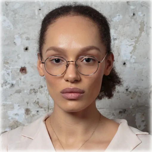Linda Farrow - Anton Oval Optical Glasses in Rose Gold White Gold - LFL1230C2OPT - Eyewear - Avvenice