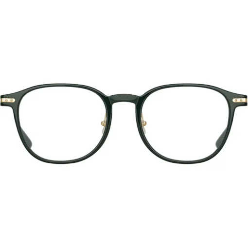 Linda Farrow - Arnold A Angular Optical Glasses in Green - LF63AC3OPT - Eyewear - Avvenice^ Sunglasses