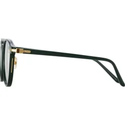 Linda Farrow - Arnold A Angular Optical Glasses in Green - LF63AC3OPT - Eyewear - Avvenice^ Sunglasses