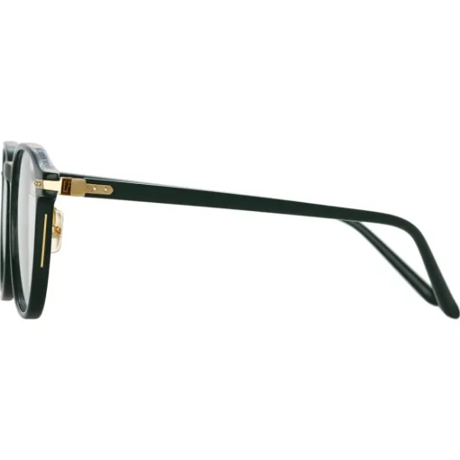 Linda Farrow - Arnold A Angular Optical Glasses in Green - LF63AC3OPT - Eyewear - Avvenice^ Sunglasses