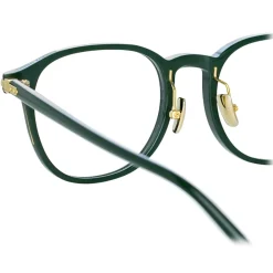 Linda Farrow - Arnold A Angular Optical Glasses in Green - LF63AC3OPT - Eyewear - Avvenice^ Sunglasses