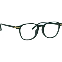 Linda Farrow - Arnold Angular Optical Glasses in Green - LF63C3OPT - Eyewear - Avvenice^ Sunglasses