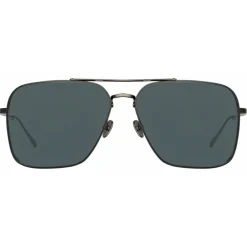 Linda Farrow - Asher Aviator Sunglasses in Nickel - LFL1122C3SUN - Eyewear - Avvenice^ Sunglasses