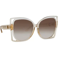 Linda Farrow - Astra Cat Eye Sunglasses in Ash - LFL1357C3SUN - Eyewear - Avvenice