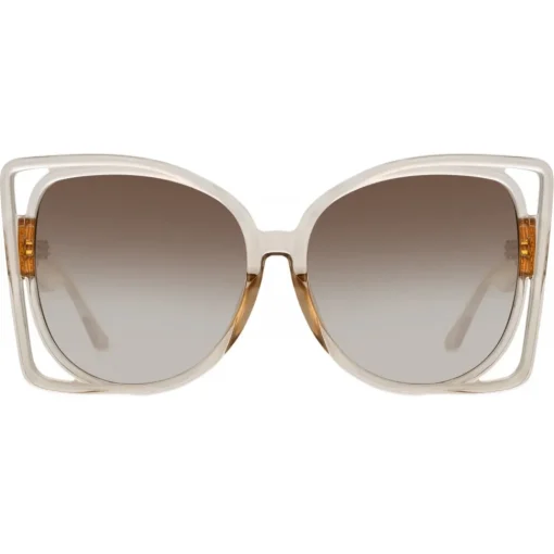 Linda Farrow - Astra Cat Eye Sunglasses in Ash - LFL1357C3SUN - Eyewear - Avvenice