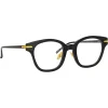 Linda Farrow - Atkins A D-Frame Optical Glasses in Black - LF42AC1OPT - Eyewear - Avvenice