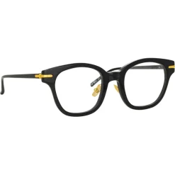 Linda Farrow - Atkins A D-Frame Optical Glasses in Black - LF42AC1OPT - Eyewear - Avvenice