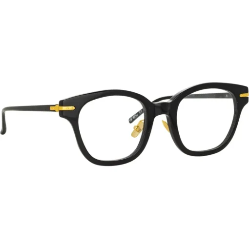 Linda Farrow - Atkins A D-Frame Optical Glasses in Black - LF42AC1OPT - Eyewear - Avvenice