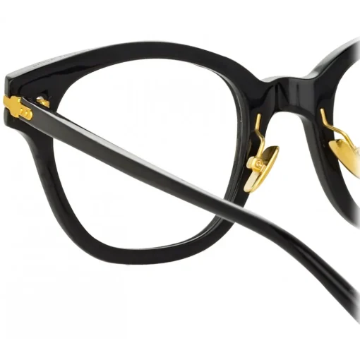 Linda Farrow - Atkins A D-Frame Optical Glasses in Black - LF42AC1OPT - Eyewear - Avvenice
