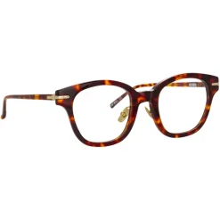 Linda Farrow - Atkins D-Frame Optical Glasses in Tortoiseshell - LF42C2OPT - Eyewear - Avvenice