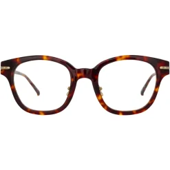 Linda Farrow - Atkins D-Frame Optical Glasses in Tortoiseshell - LF42C2OPT - Eyewear - Avvenice