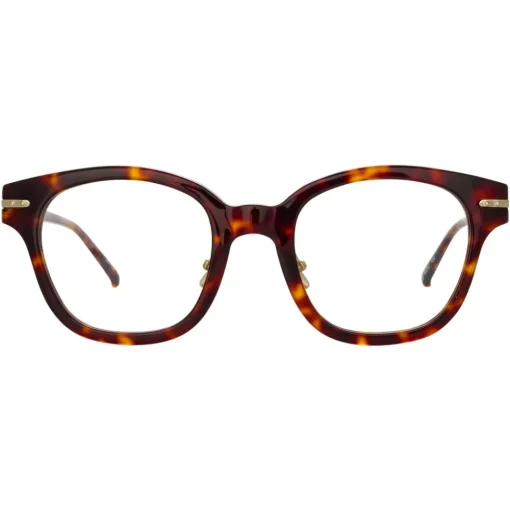 Linda Farrow - Atkins D-Frame Optical Glasses in Tortoiseshell - LF42C2OPT - Eyewear - Avvenice