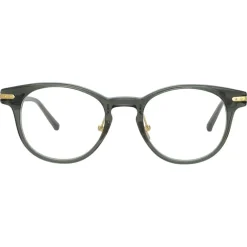 Linda Farrow - Bay D-Frame Optical Glasses in Green - LF25C12OPT - Eyewear - Avvenice