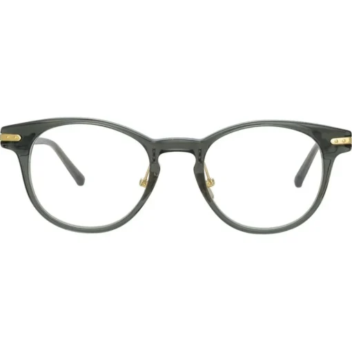 Linda Farrow - Bay D-Frame Optical Glasses in Green - LF25C12OPT - Eyewear - Avvenice
