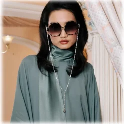 Linda Farrow - Bora Hexagon Sunglasses in Black Grey Tortoiseshell - LFL1260C6SUN - Eyewear - Avvenice^ Sunglasses