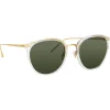 Linda Farrow - Calthorpe Oval Sunglasses in Clear - LFL251C76SUN - Eyewear - Avvenice