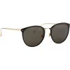 Linda Farrow - Calthorpe Oval Sunglasses in Black - LFLC251C13SUN - Eyewear - Avvenice^ Sunglasses